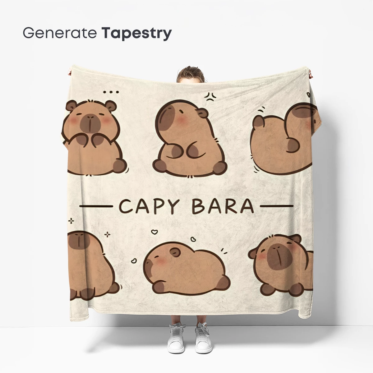 Capybara Poses: Quirky Cartoon Expressions - Image 5