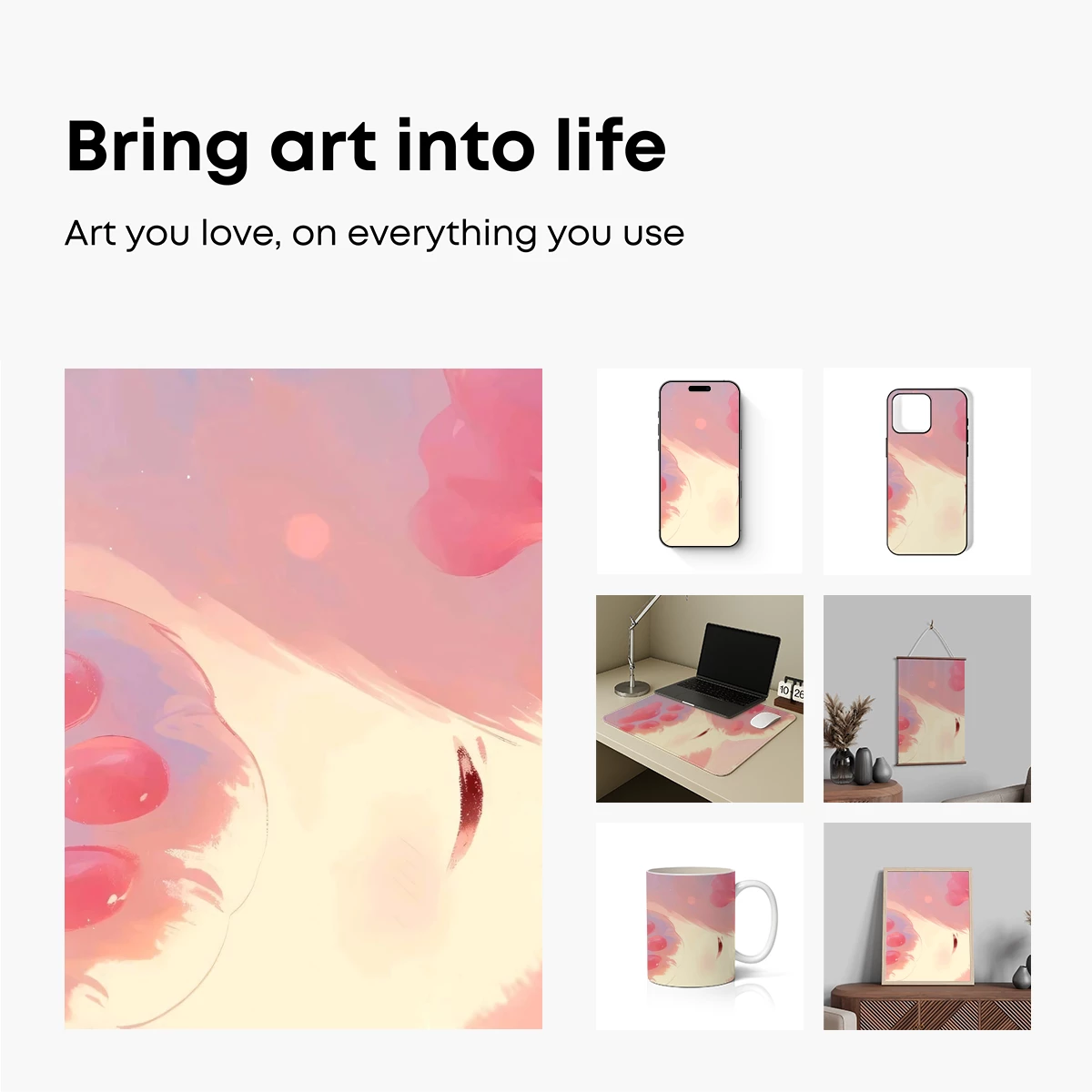 Dreamy Pastel Paws: Whimsical Artistry - Image 2