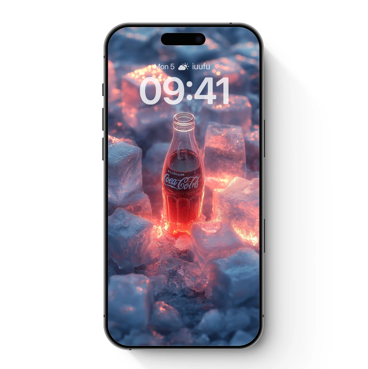 Chilled Elegance: Coca-Cola in Ice