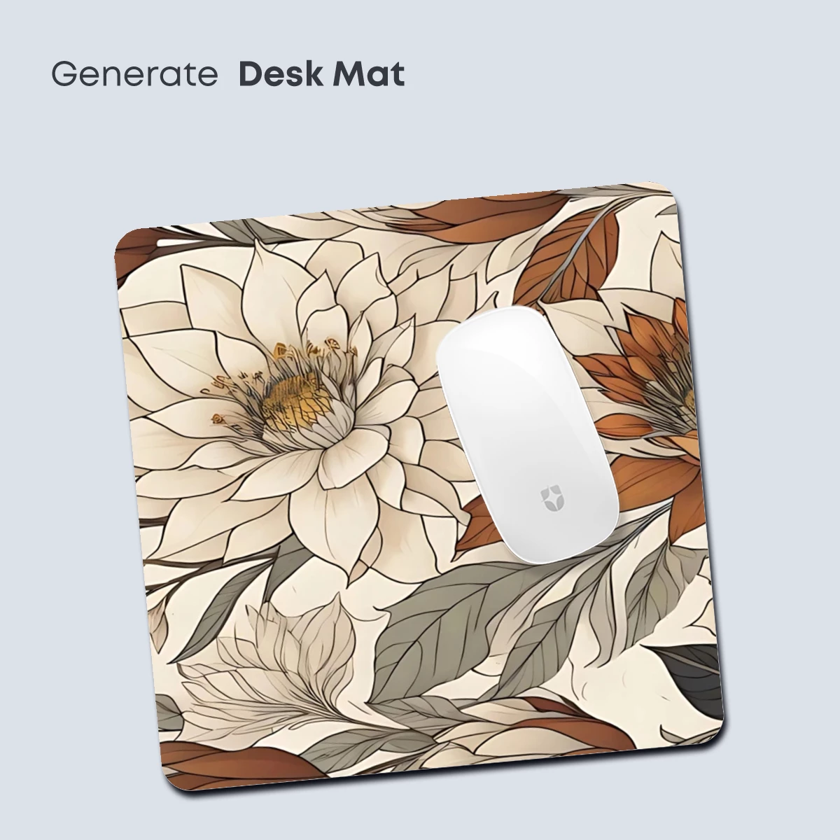 Elegant Floral Symphony in Sepia Tones - Image 4
