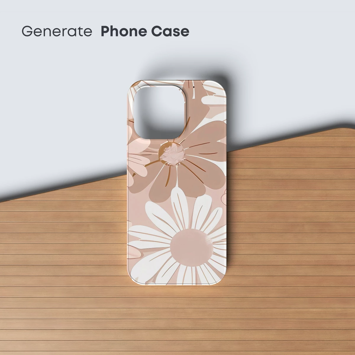 Blush Daisy Delight: A Floral Tapestry in Soft Hues - Image 3