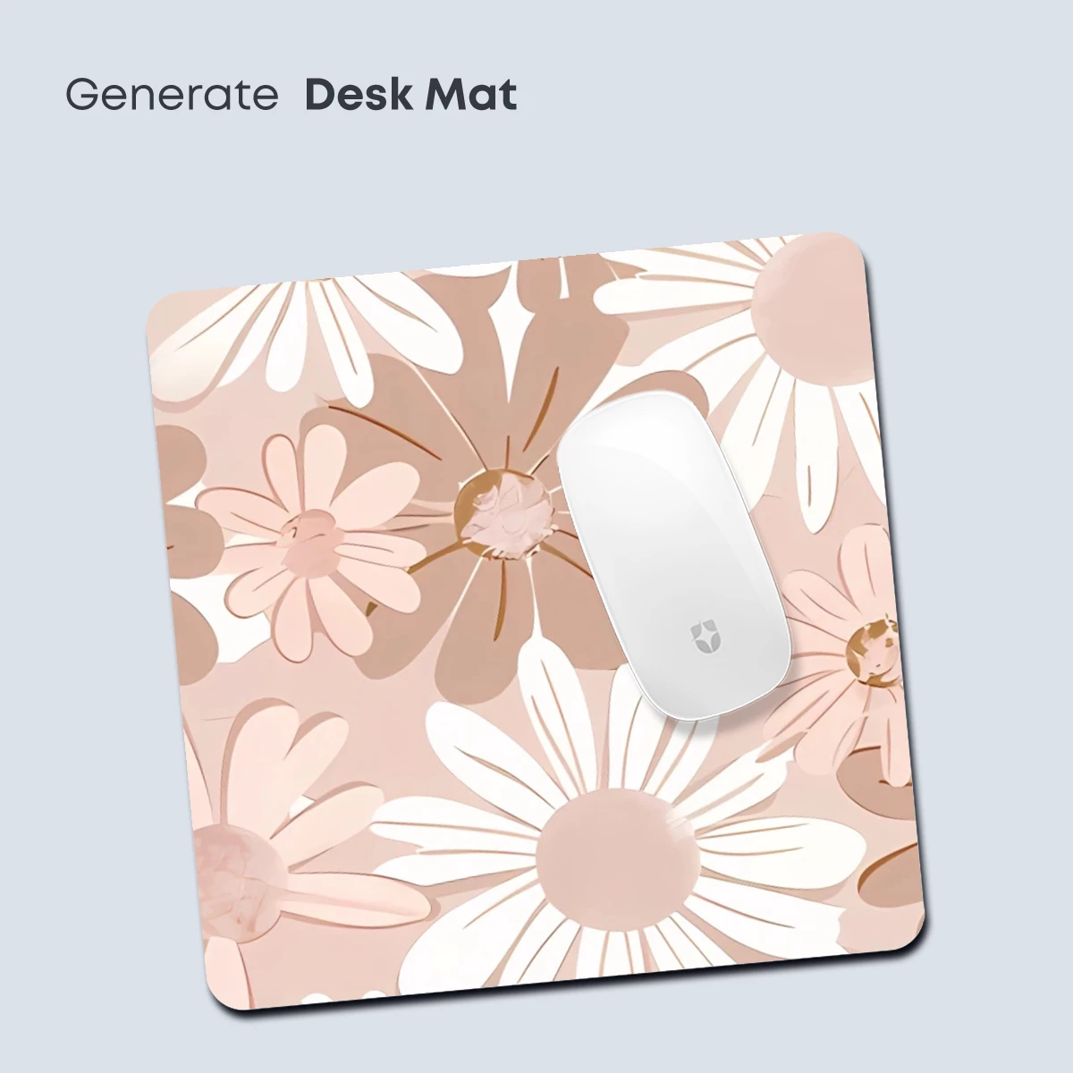 Blush Daisy Delight: A Floral Tapestry in Soft Hues - Image 4