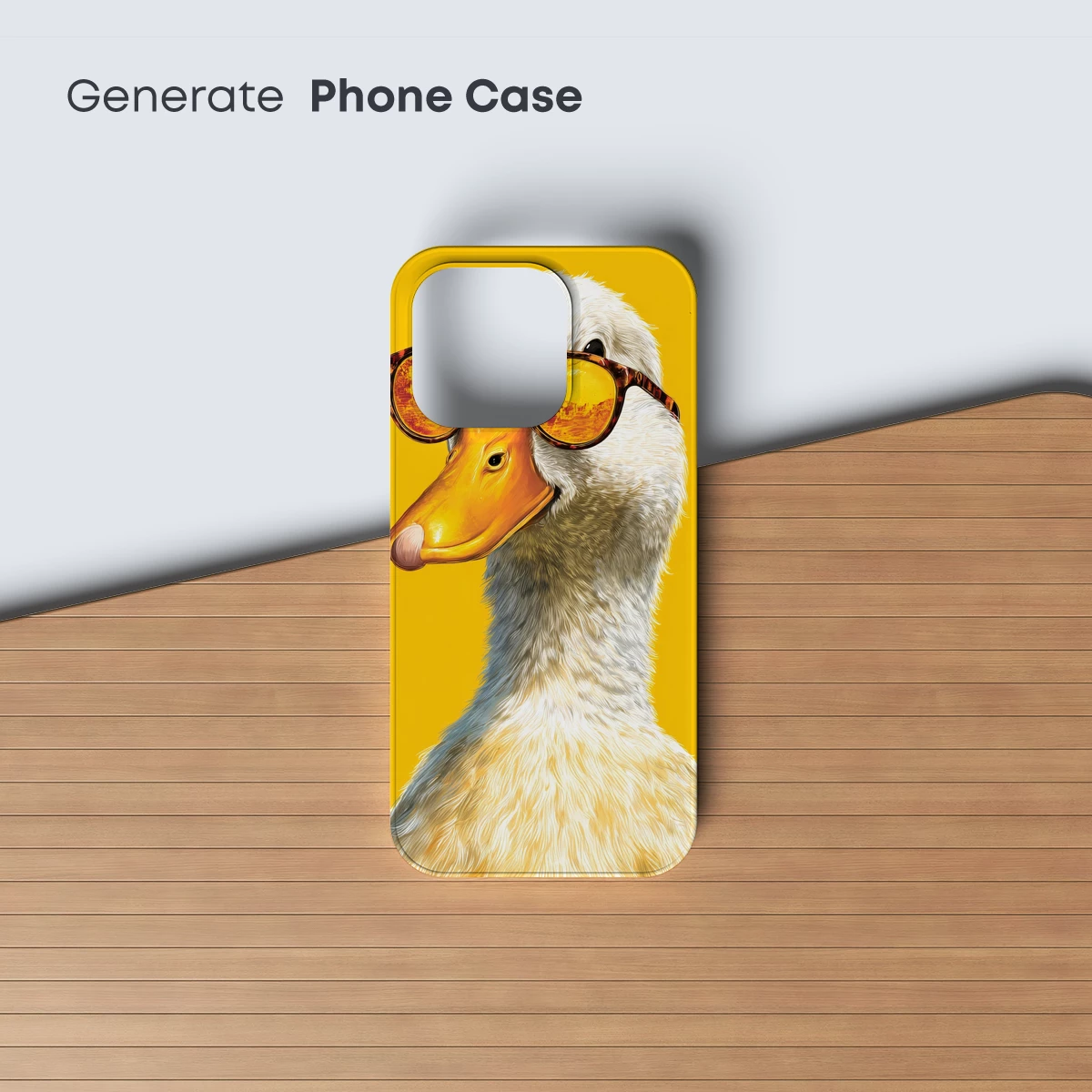 Duck in Shades: Quirky Fashion on a Sunny Canvas - Image 3