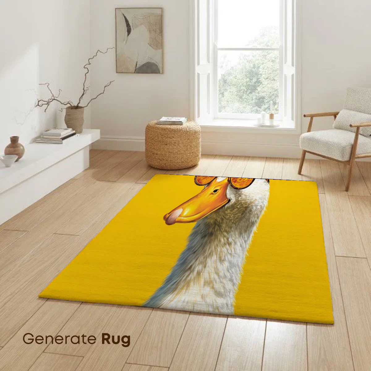 Duck in Shades: Quirky Fashion on a Sunny Canvas - Image 6