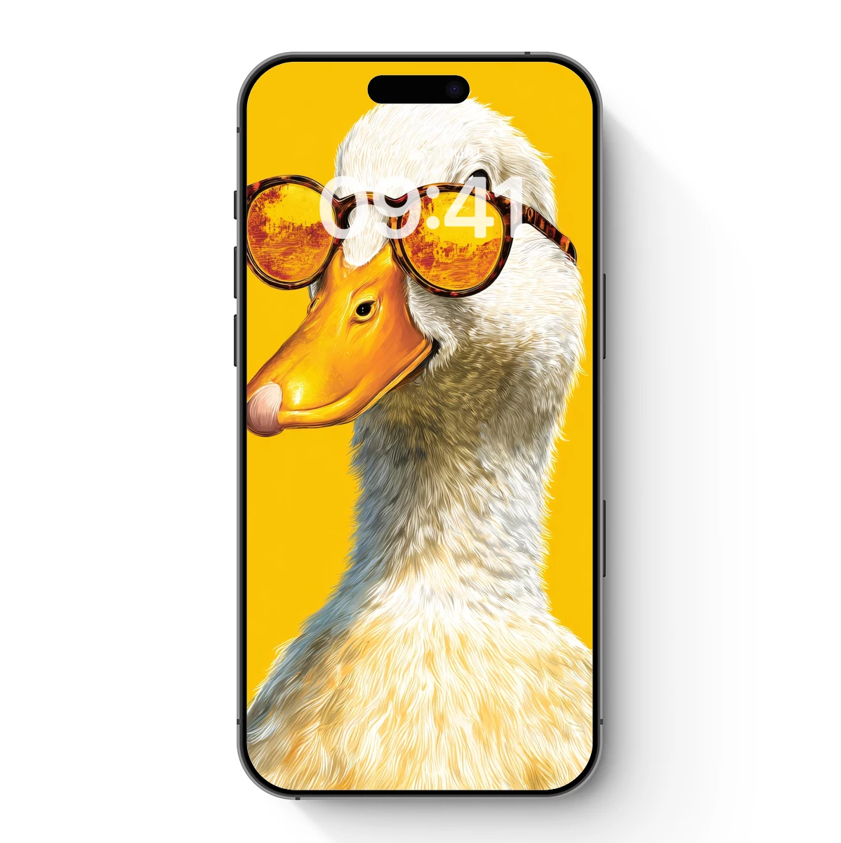 Duck in Shades: Quirky Fashion on a Sunny Canvas