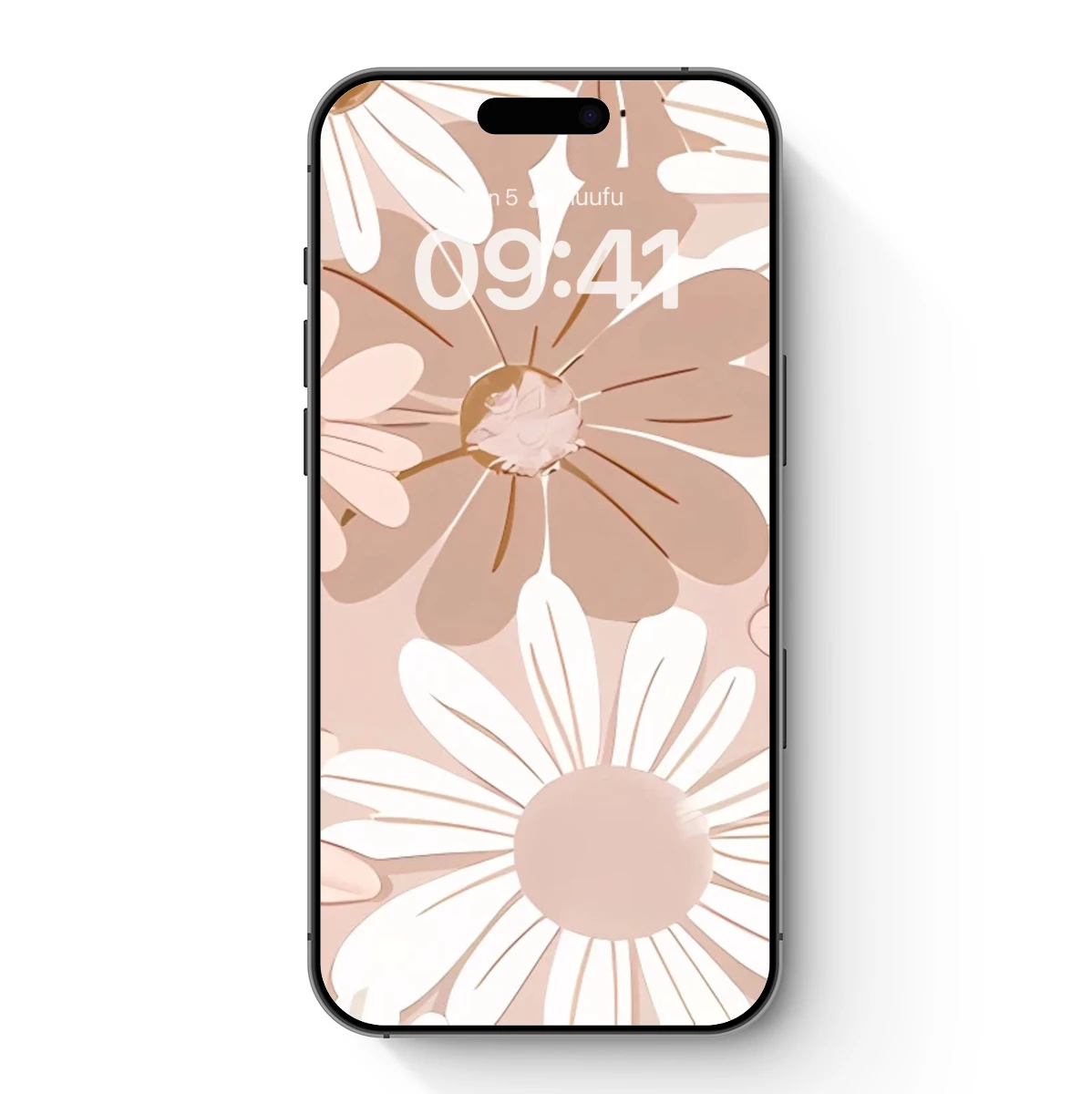 Elegant Daisy Cascade: Soft Tones and Delicate Layers Elegant Daisy Cascade: Soft Tones and Delicate Layers