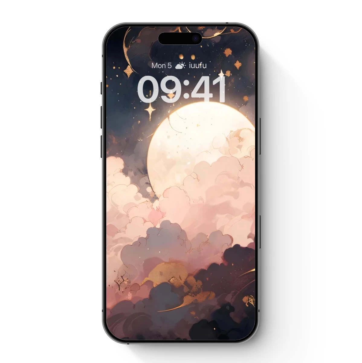 Dreamy Moonlit Clouds: A Surreal Night Sky Symphony