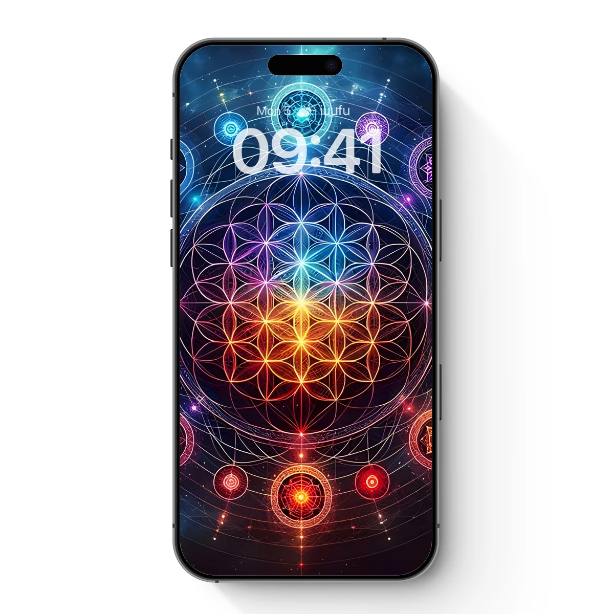 Cosmic Flower of Life: Sacred Geometry in Radiant Harmony