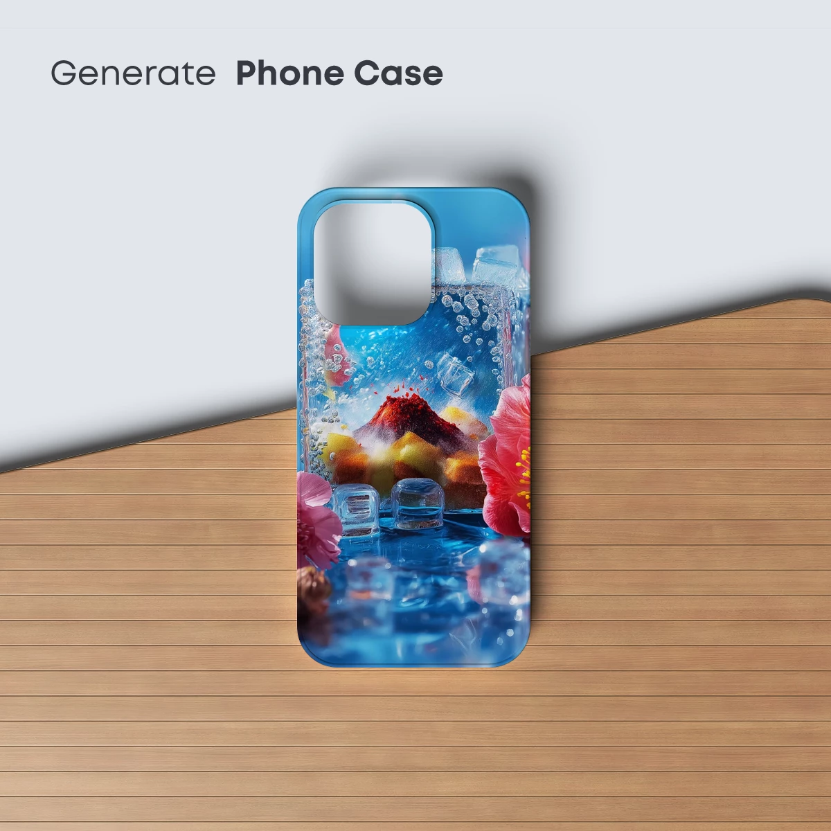 Chilled Blossoms: Ice-Crystal Elegance with Floral Accents - Image 3