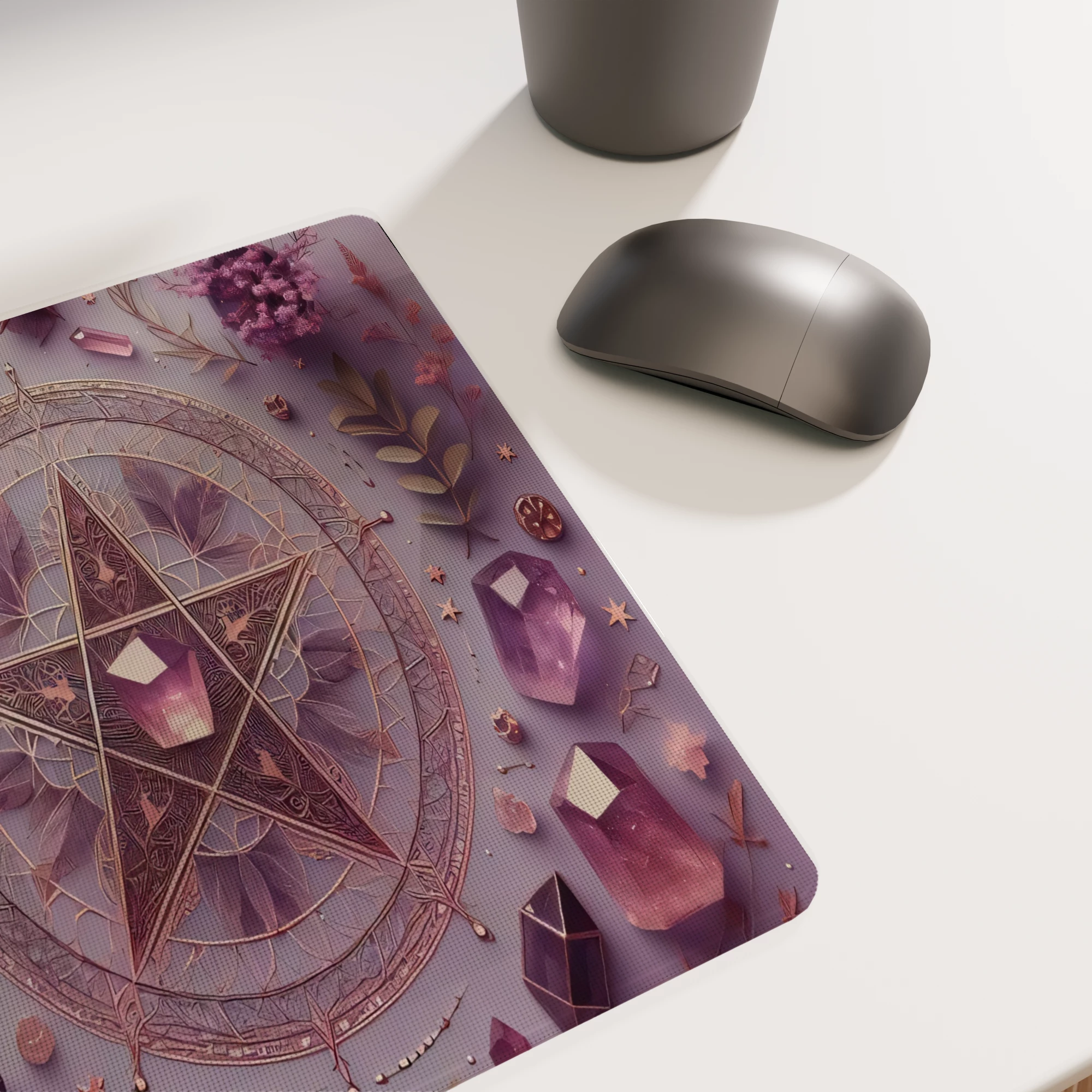 Mystic Crystal Pentagram Glass mouse pad - Image 6