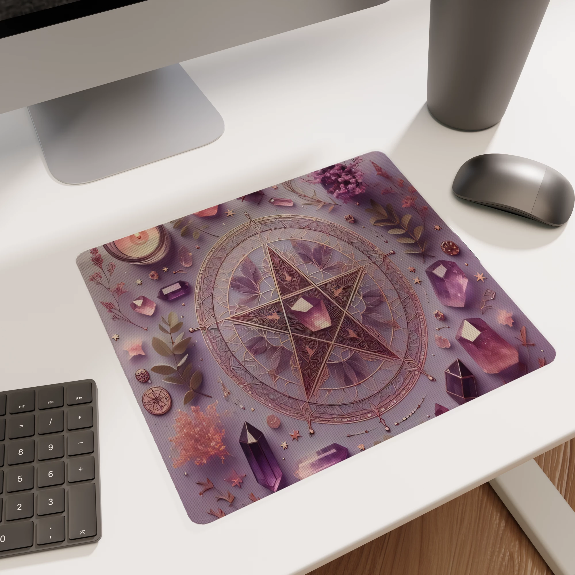 Mystic Crystal Pentagram Glass mouse pad - Image 5
