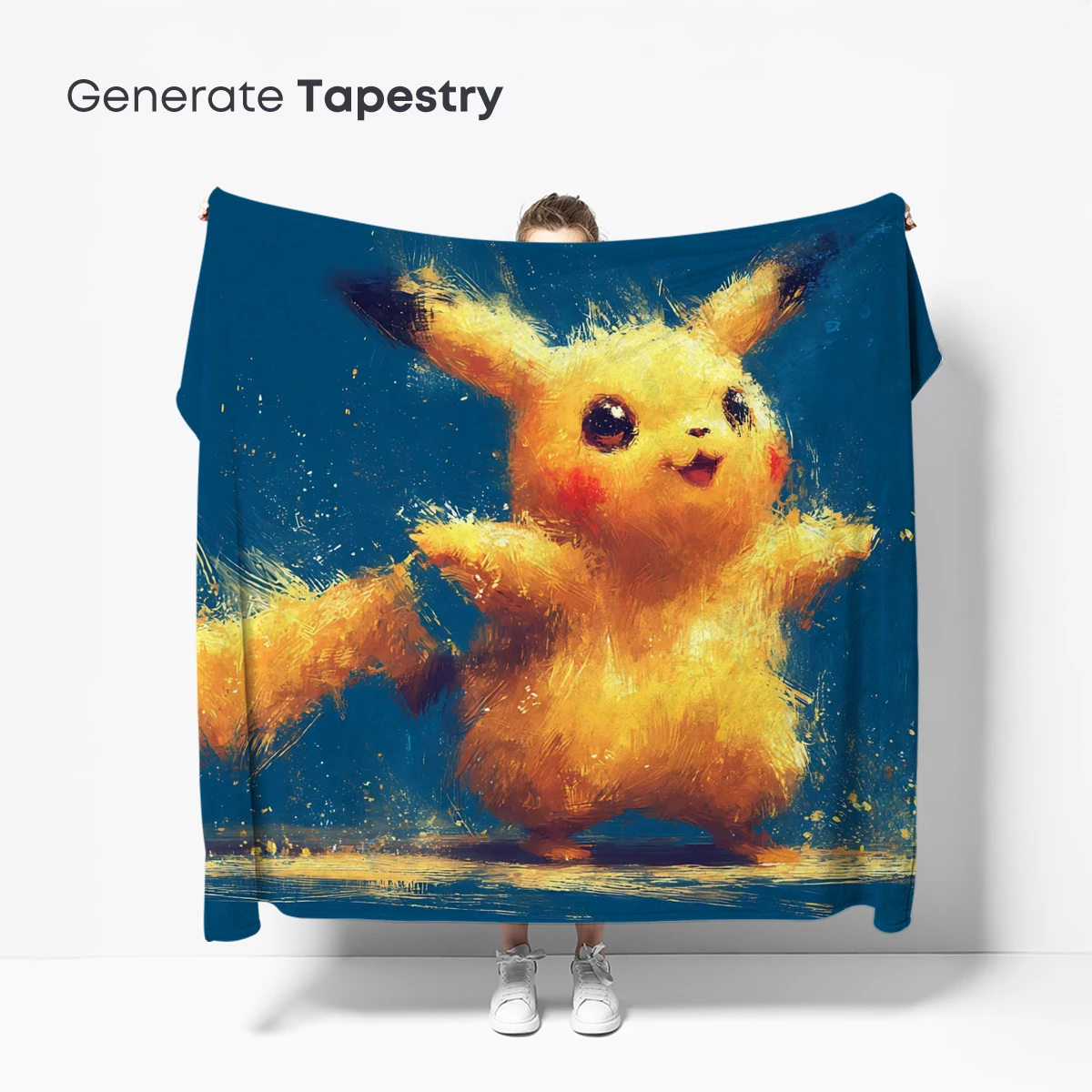 Electric Elegance: Pikachu's Dynamic Brushstroke Adventure - Image 5