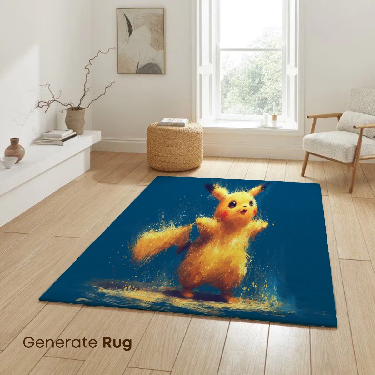 Electric Elegance: Pikachu's Dynamic Brushstroke Adventure - Image 6