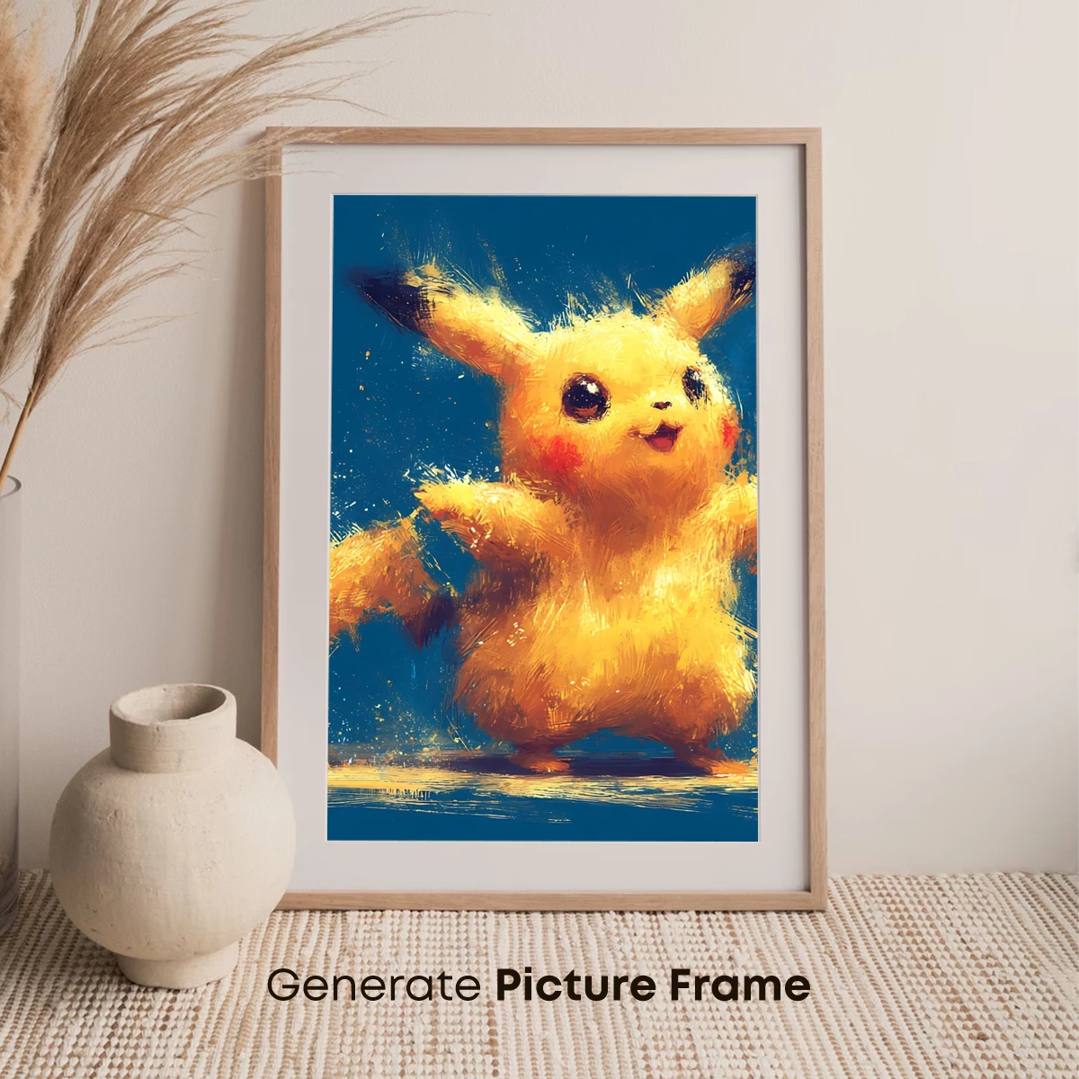 Electric Elegance: Pikachu's Dynamic Brushstroke Adventure - Image 7