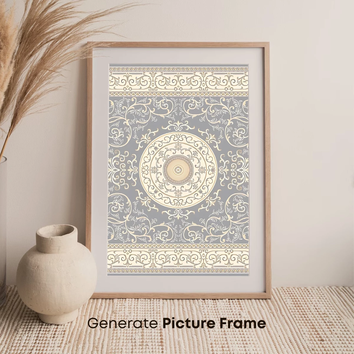 Elegant Mandala Tapestry in Soft Grays - Image 7