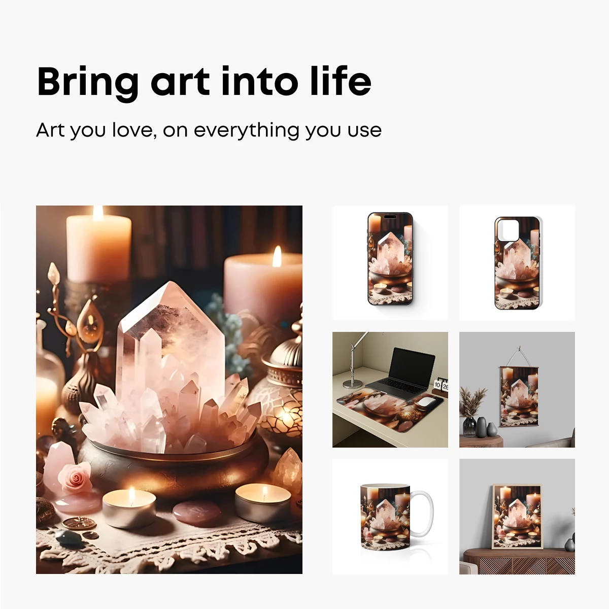 Crystal Sanctuary: Mystical Glow and Sacred Geometry - Image 2