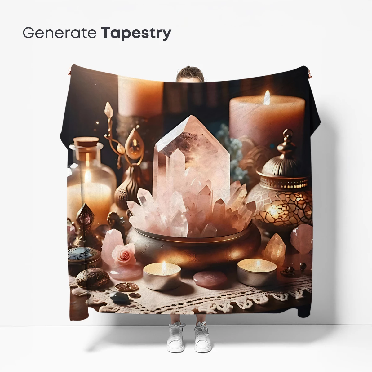 Crystal Sanctuary: Mystical Glow and Sacred Geometry - Image 5