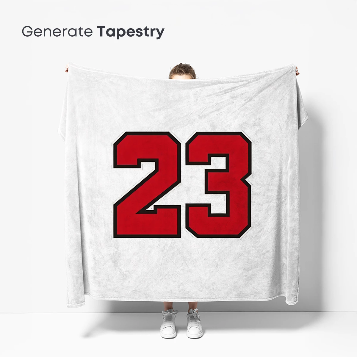 Bold Red '23': A Numeric Art Icon - Image 5