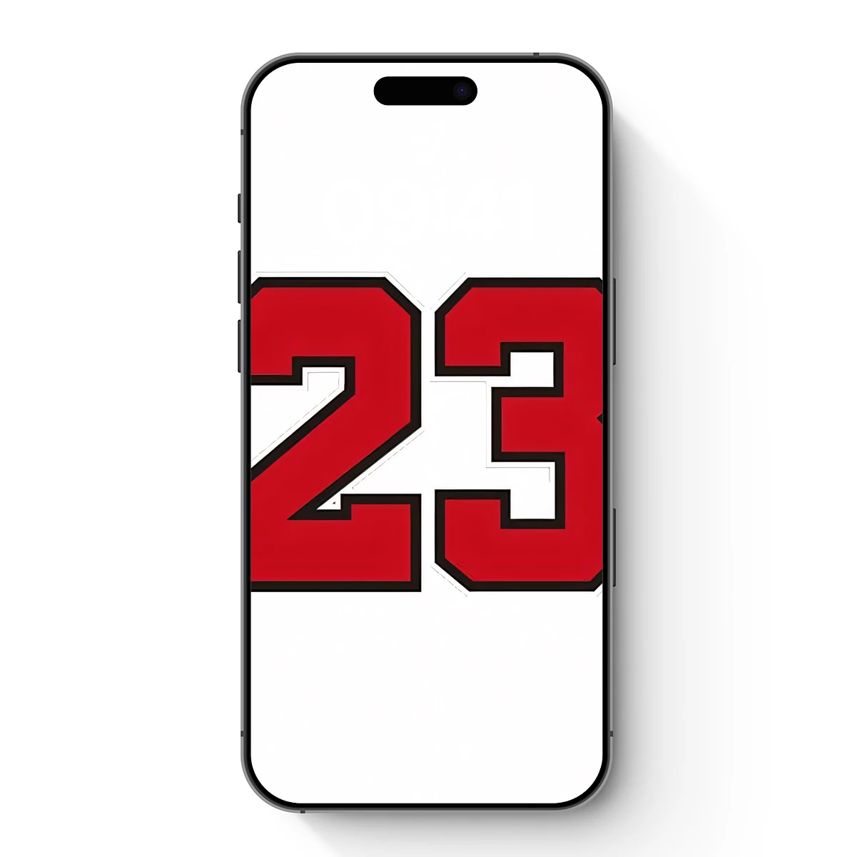 Bold Red ’23’: A Numeric Art Icon Bold Red '23': A Numeric Art Icon