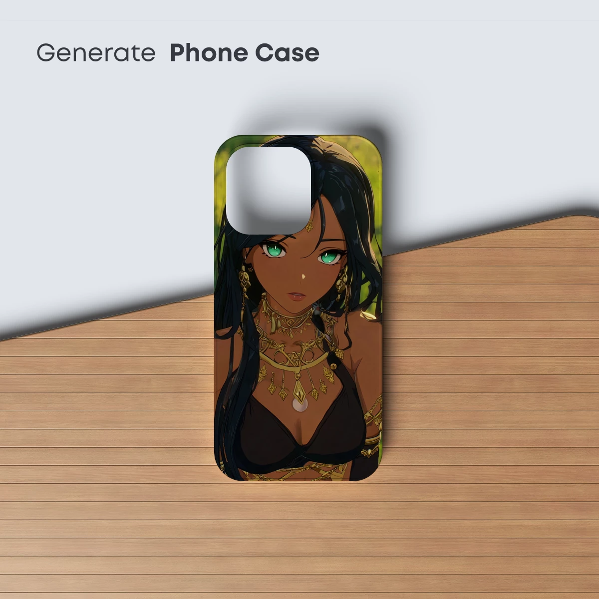 Golden Goddess in Verdant Fields - Image 3