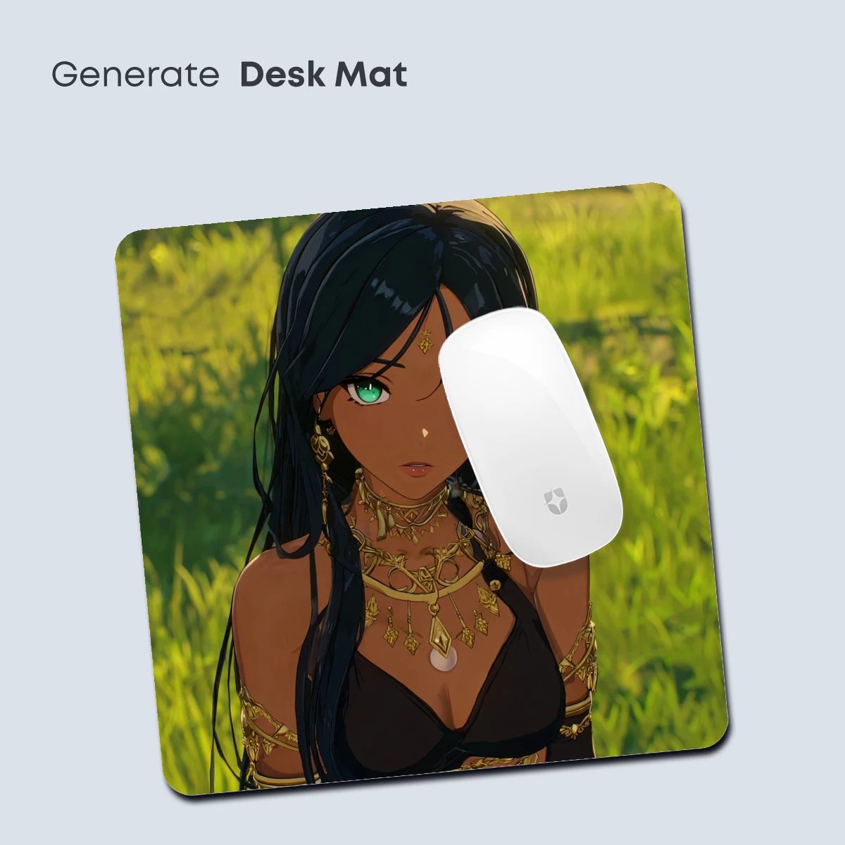 Golden Goddess in Verdant Fields - Image 4