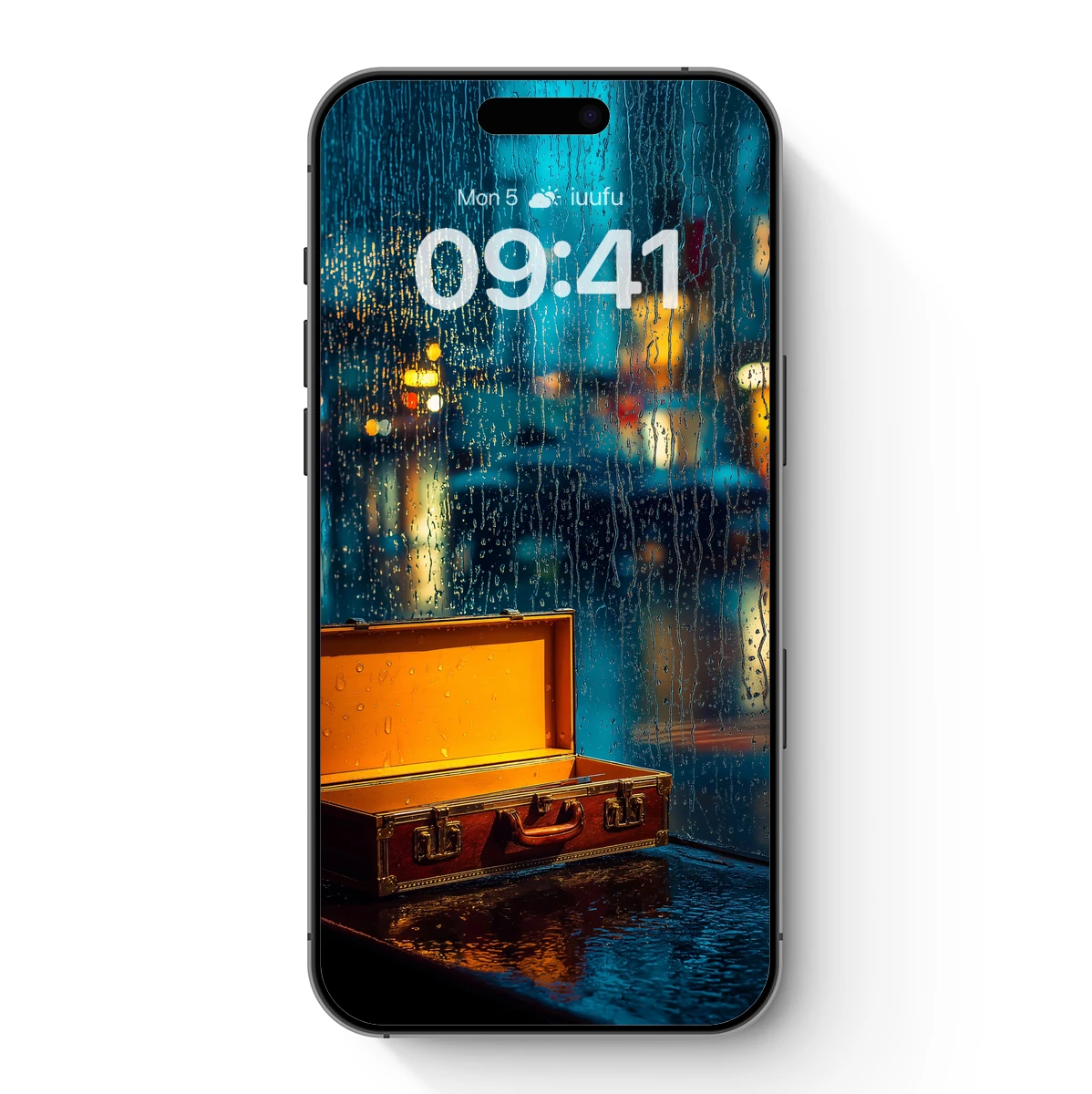 Rainy Night Briefcase: Urban Mystery