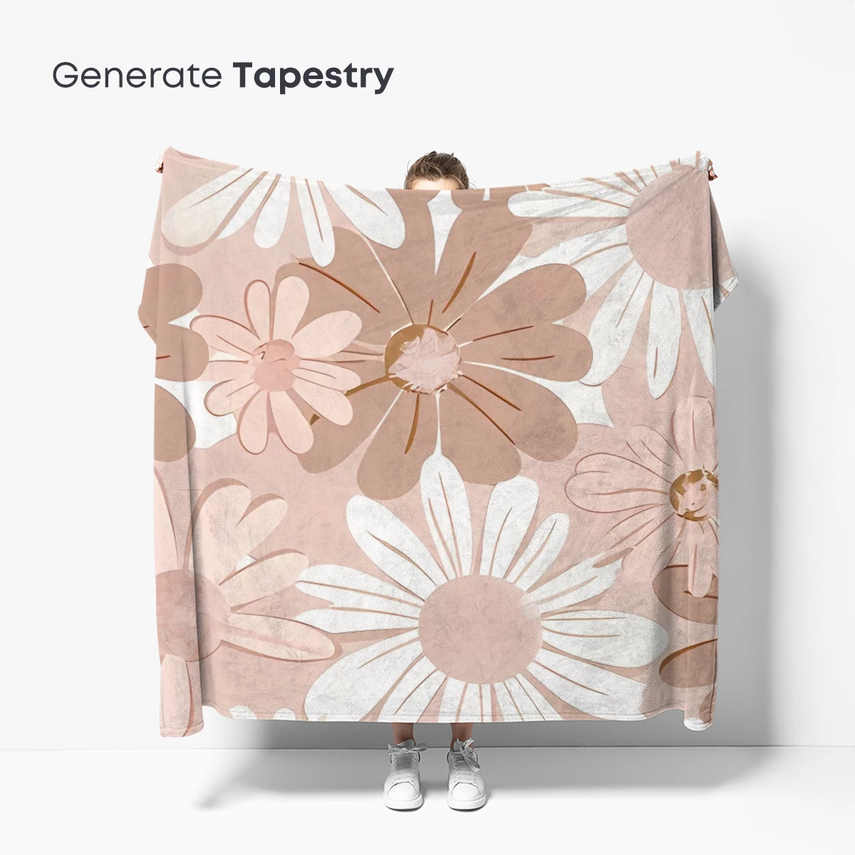 Blush Daisy Symphony: Soft Petals in Harmonic Bloom - Image 5