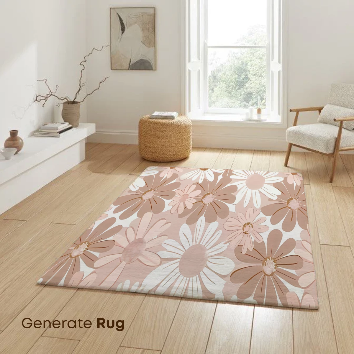 Blush Daisy Symphony: Soft Petals in Harmonic Bloom - Image 6