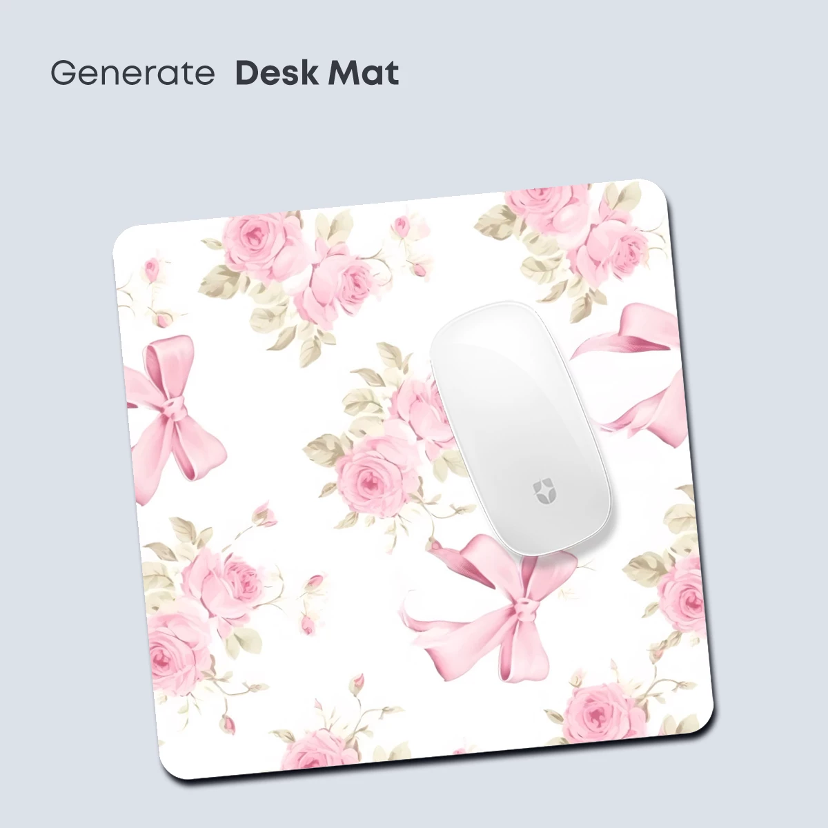 Elegant Pink Roses with Satin Bows - Image 4