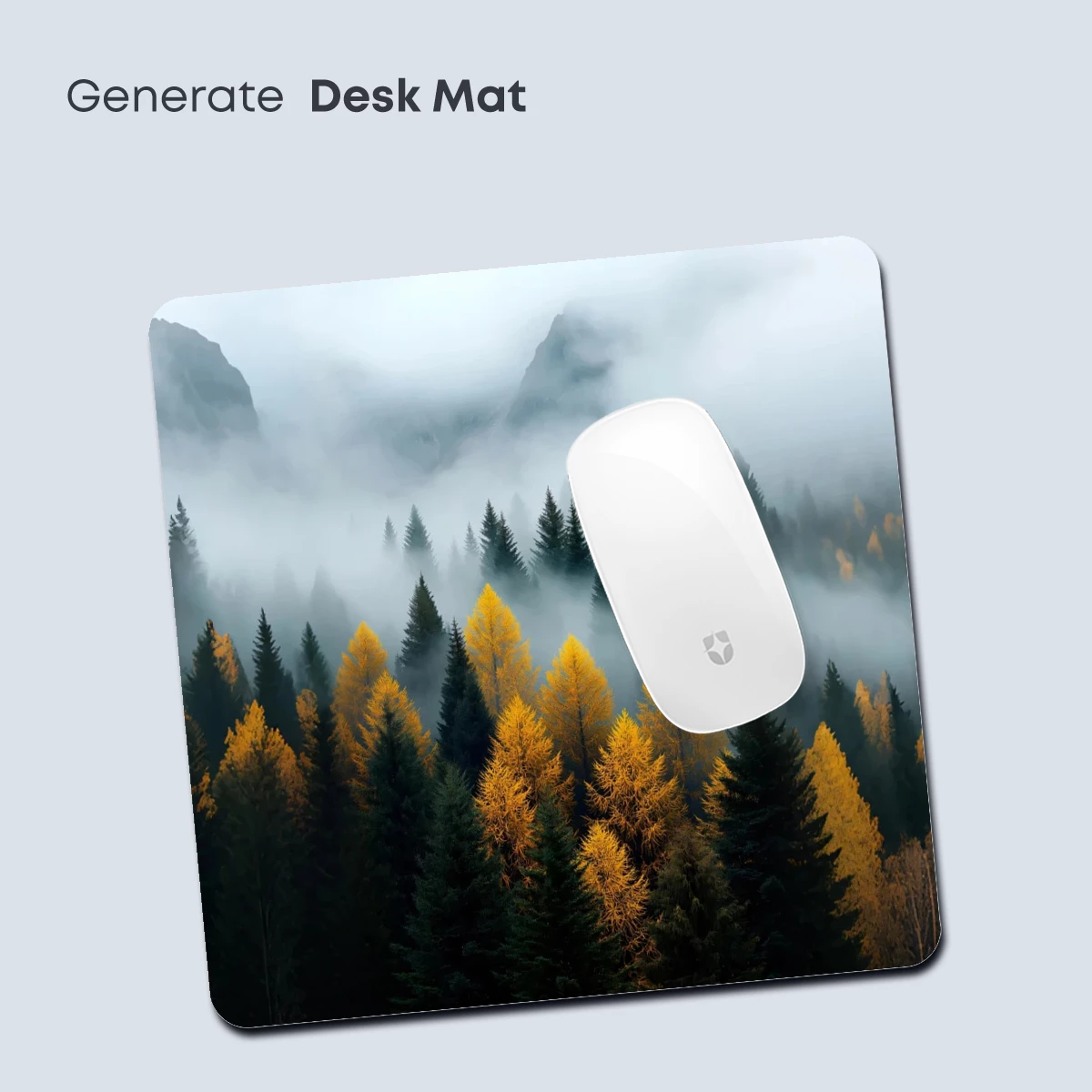 Mist-Crowned Forest: Autumn's Golden Hush - Image 4