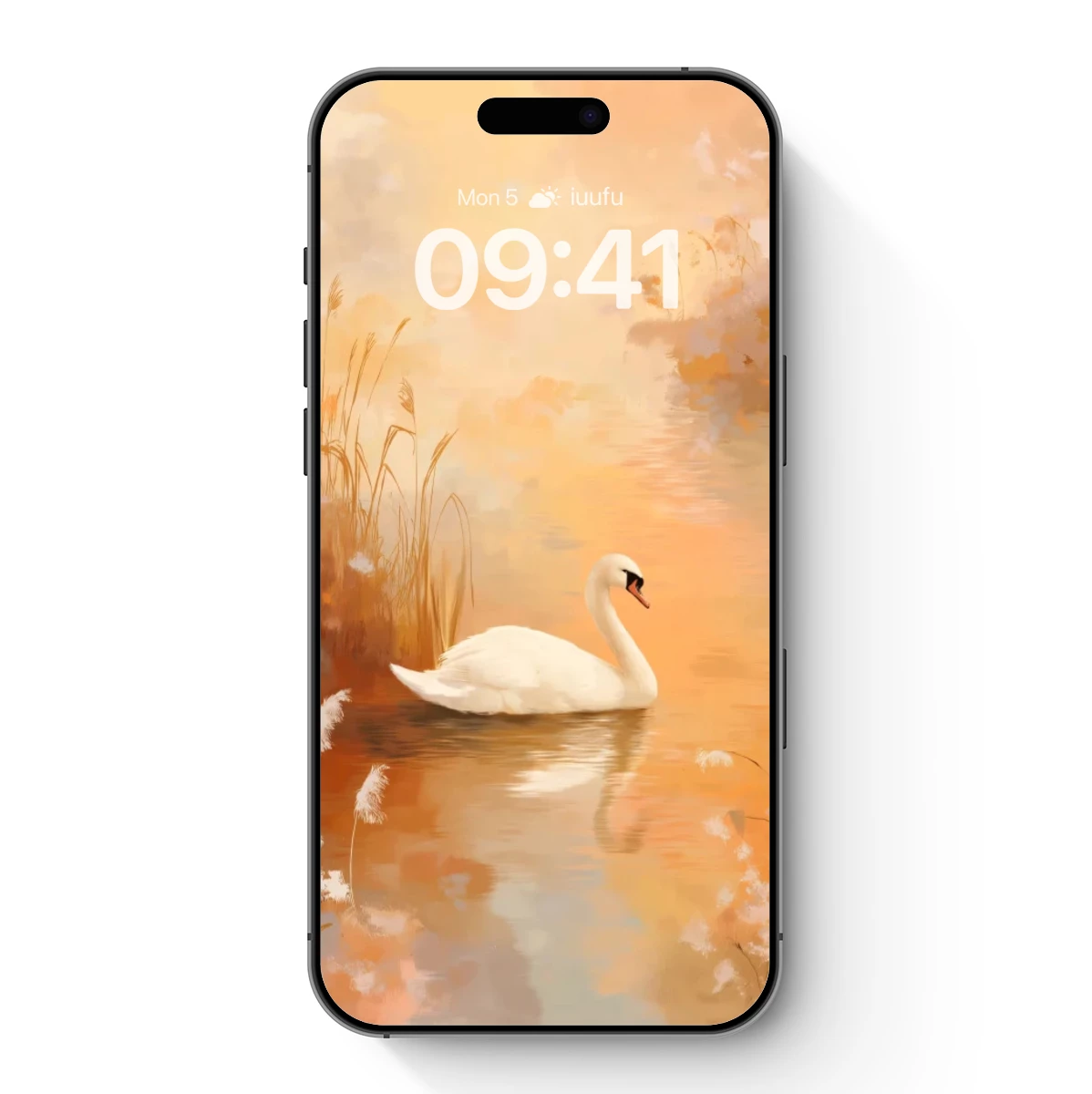 Golden Hour Swans: A Dreamlike Autumn Reverie
