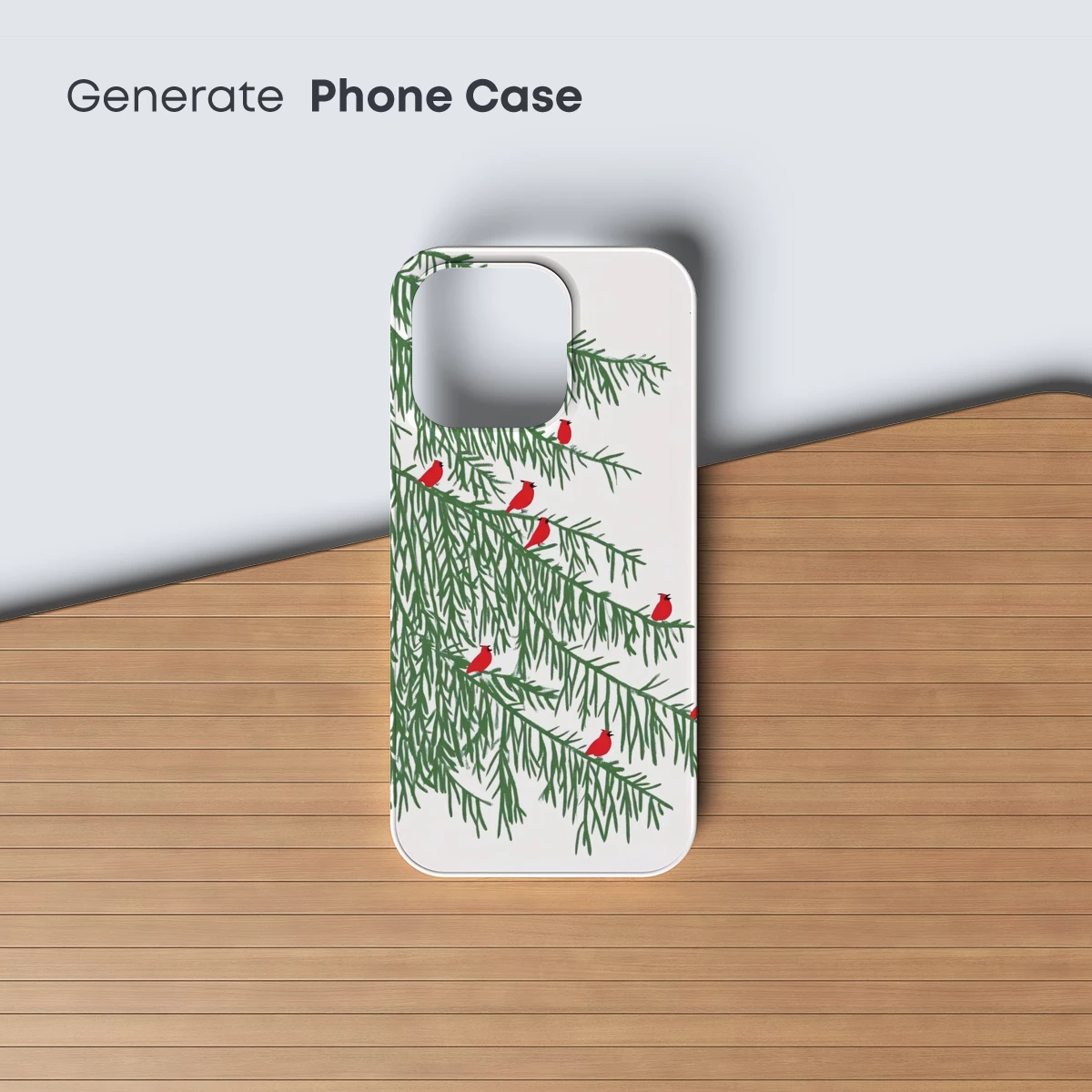 Cardinals Perched on Pine: Winter's Festive Embrace - Image 3