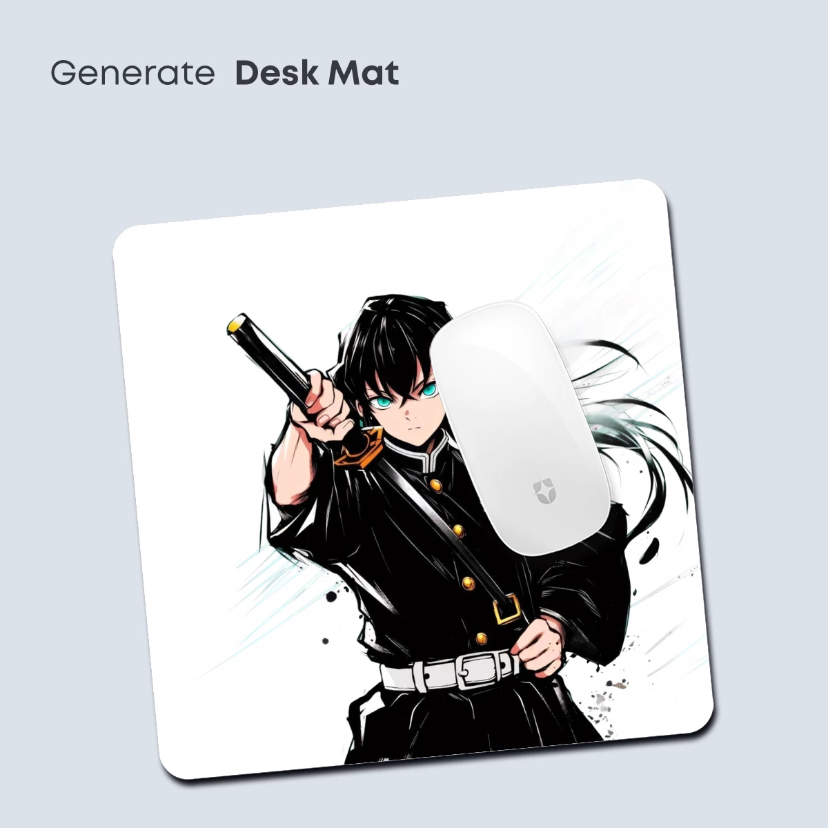 Anime Warrior with Intense Gaze and Dynamic Pose - Image 4