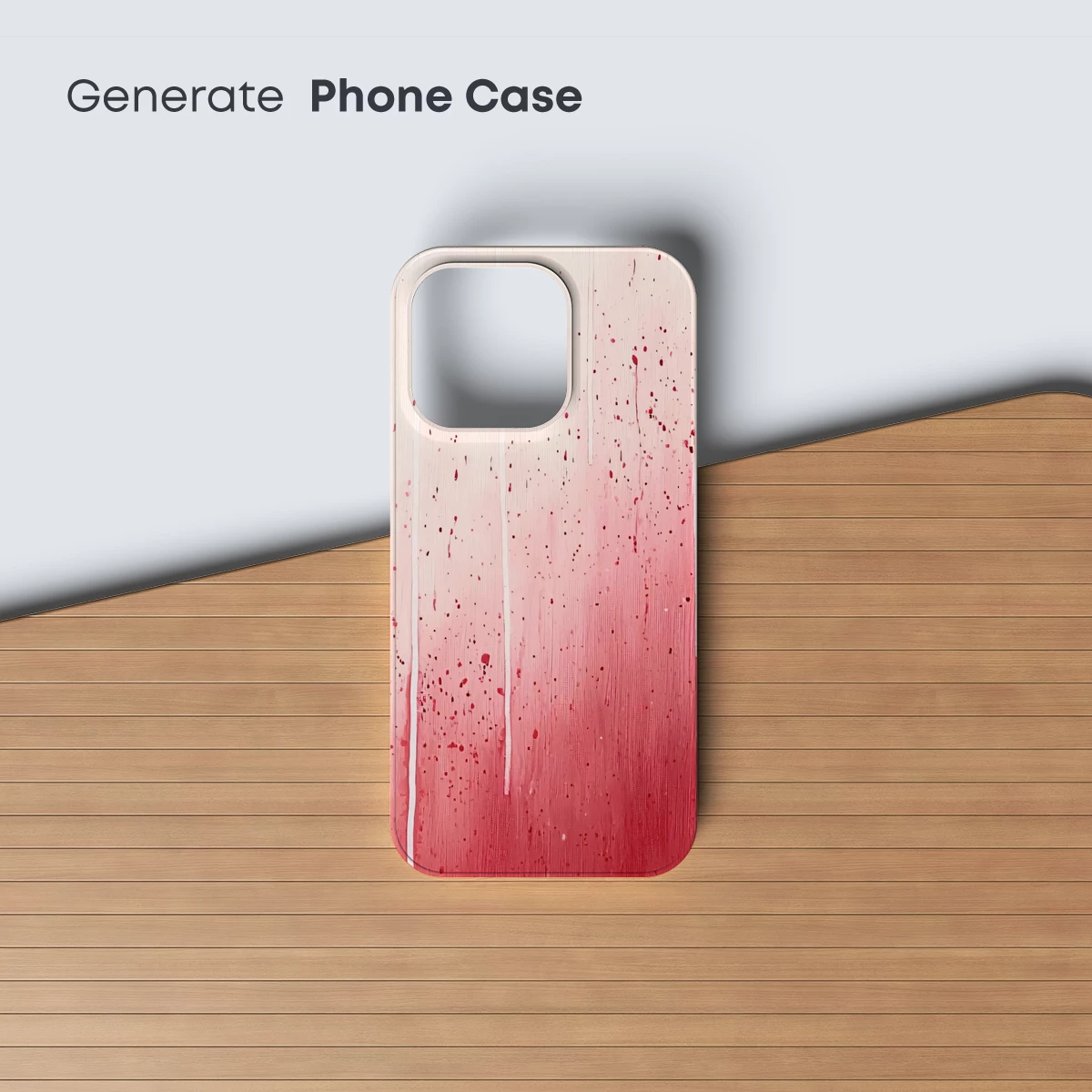 Dripping Elegance: Abstract Red Gradient Art - Image 3