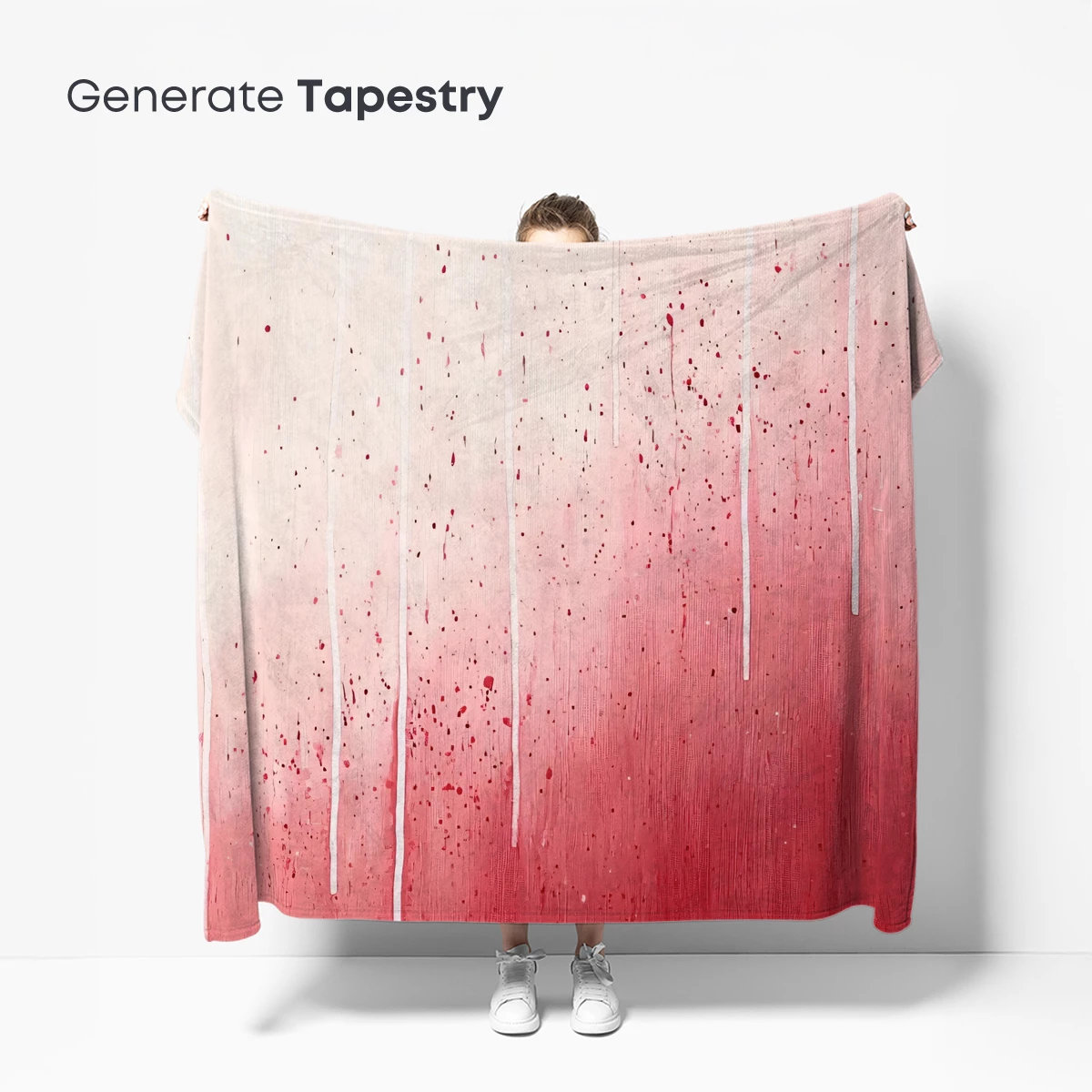 Dripping Elegance: Abstract Red Gradient Art - Image 5