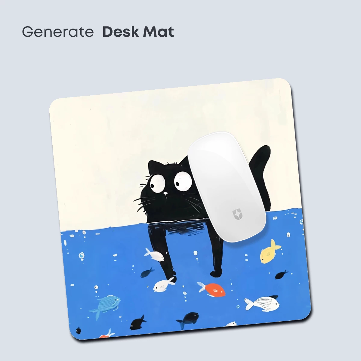 Curious Cat in a Fishy Sea - Image 4