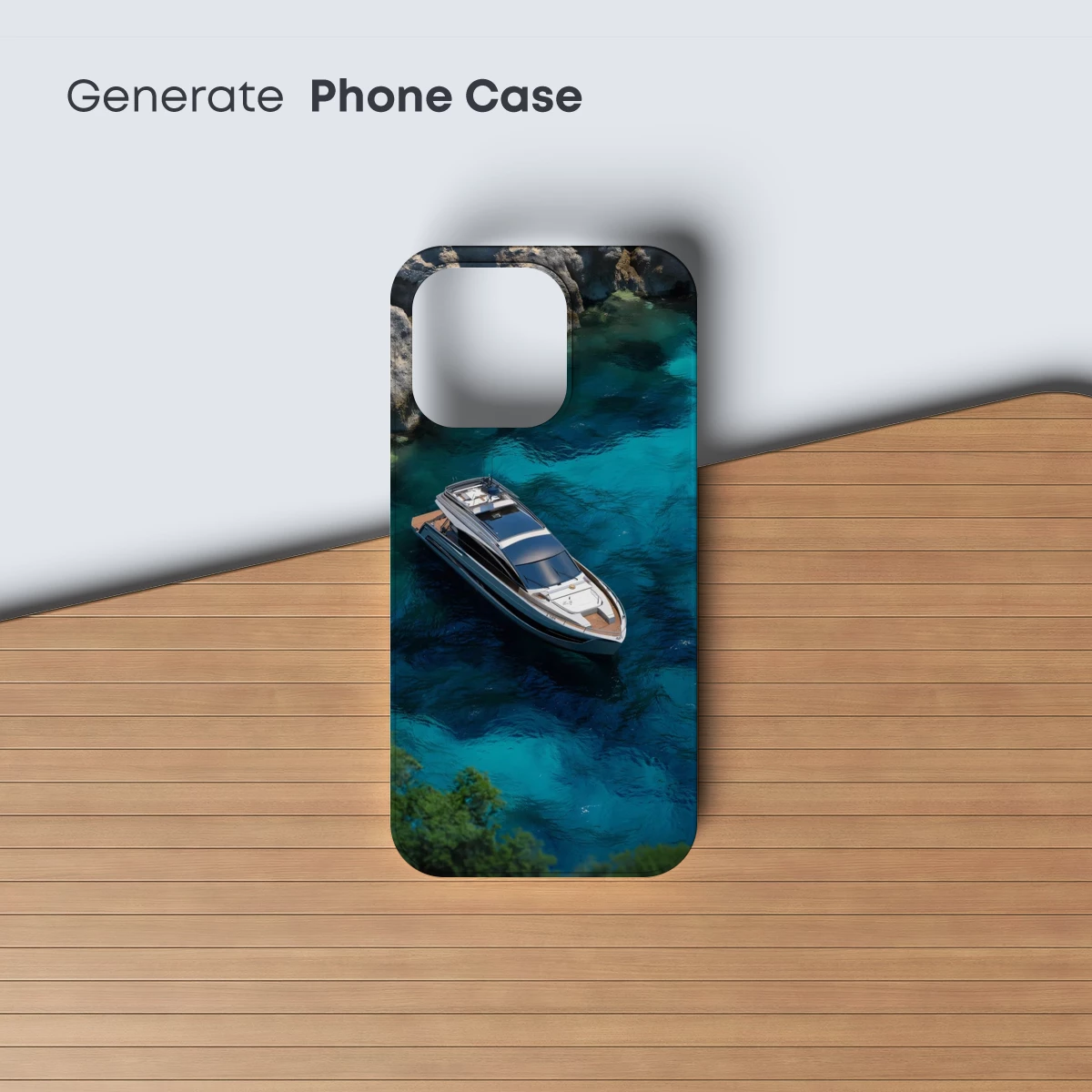 Crystal Blue Cove: Yacht Drifts in Turquoise Depths - Image 3