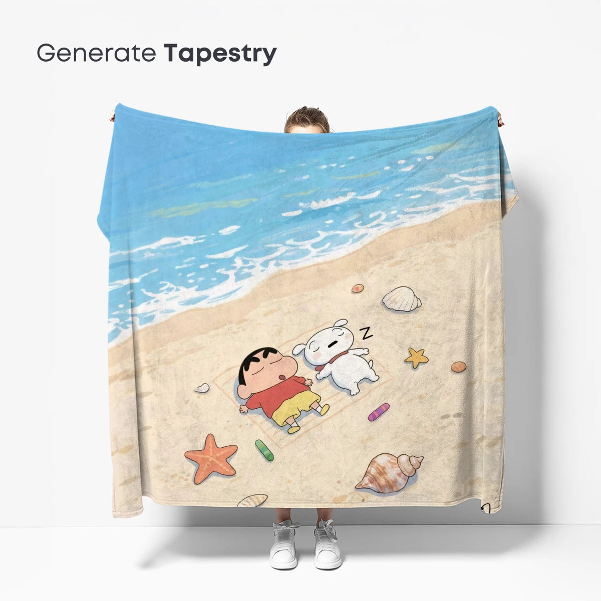 Beachside Slumber: Crayon Shin-chan's Dreamy Nap - Image 5