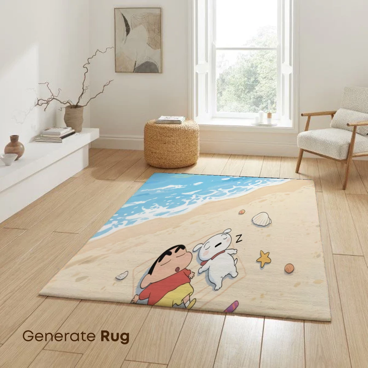 Beachside Slumber: Crayon Shin-chan's Dreamy Nap - Image 6