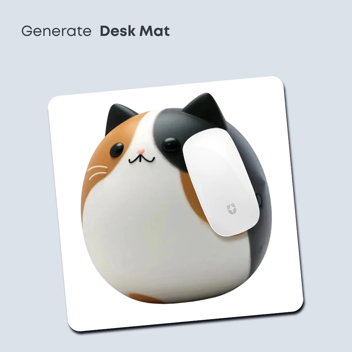 Chubby Cat Charm: Kawaii Artistry in Round Form - Image 4