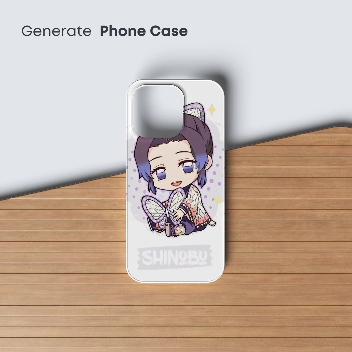 Chibi Shinbu: Whimsical Kitten Ears and Butterfly Wings - Image 3