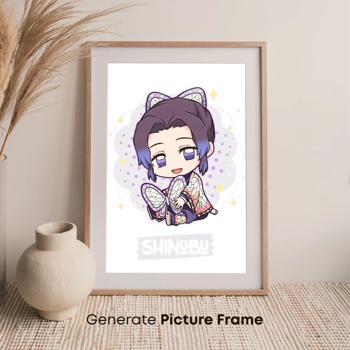 Chibi Shinbu: Whimsical Kitten Ears and Butterfly Wings - Image 7