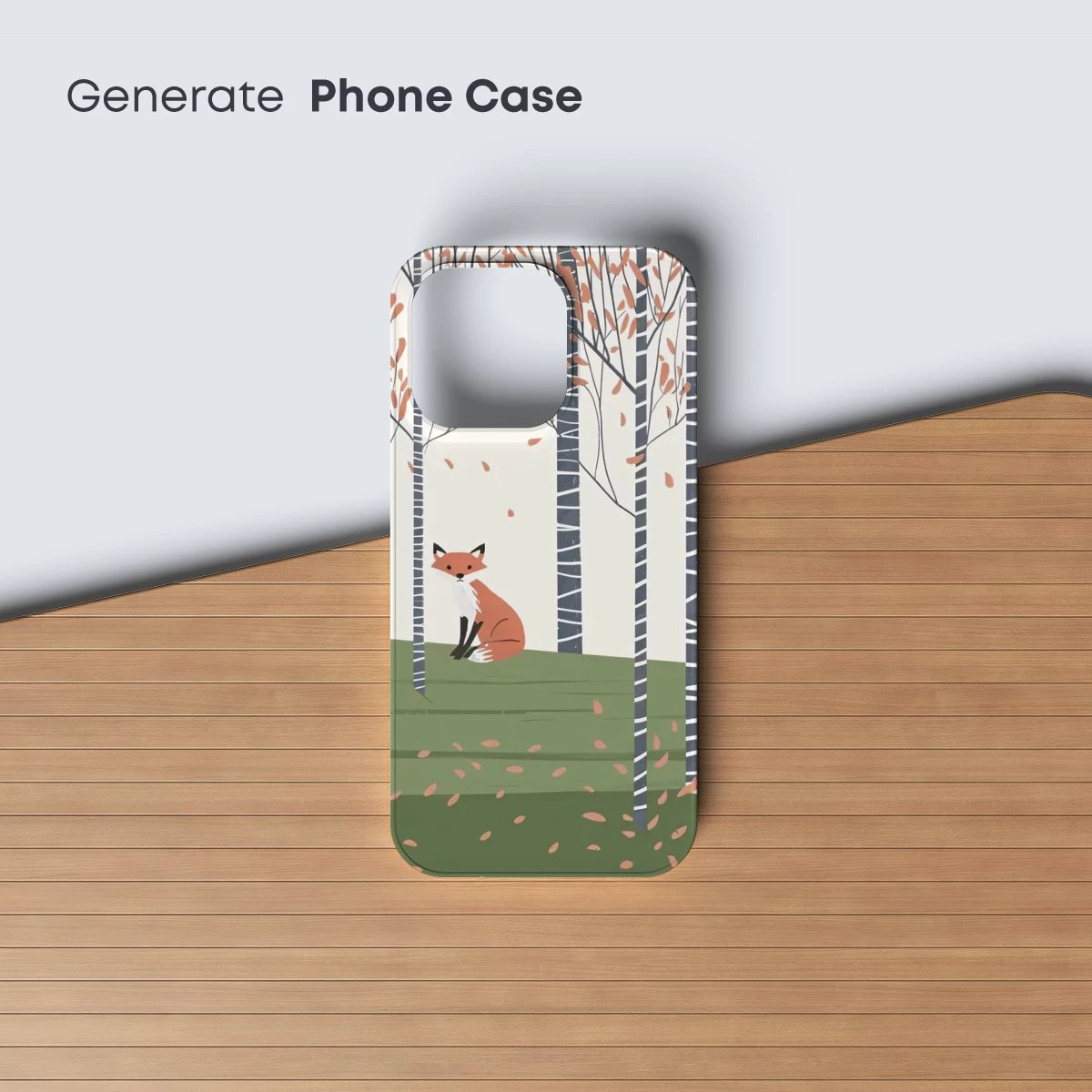 Autumn Fox in Birch Grove - Image 3