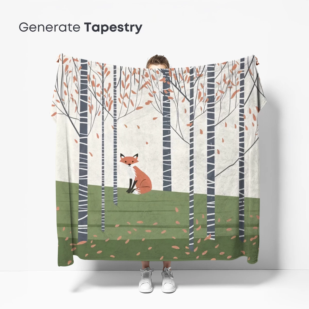 Autumn Fox in Birch Grove - Image 5