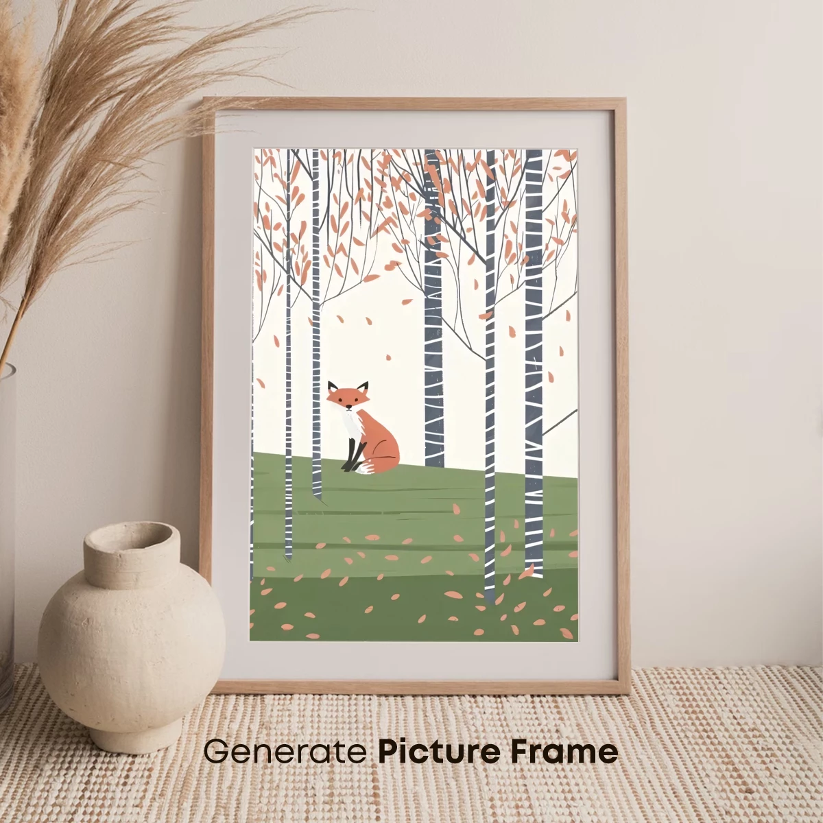 Autumn Fox in Birch Grove - Image 7