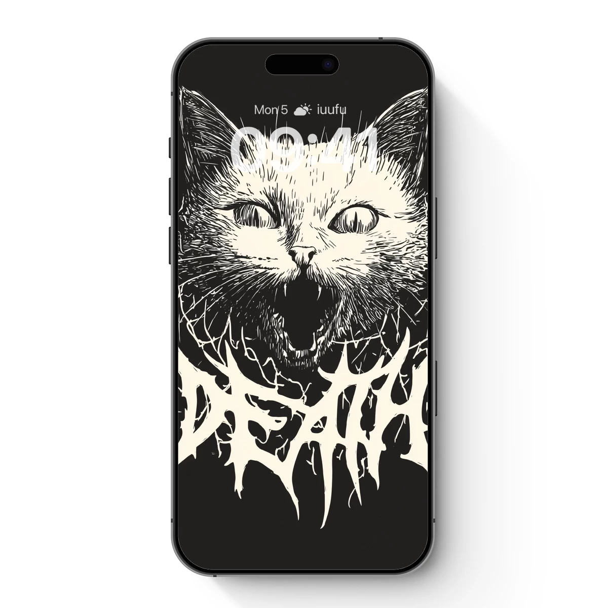 Death Metal Cat: Dark Gothic Feline Art