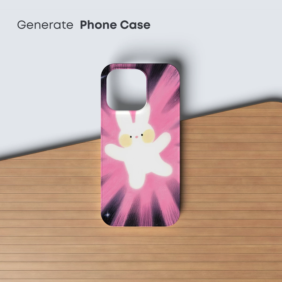 Cosmic Bunny Burst: A Radiant Pink Odyssey - Image 3