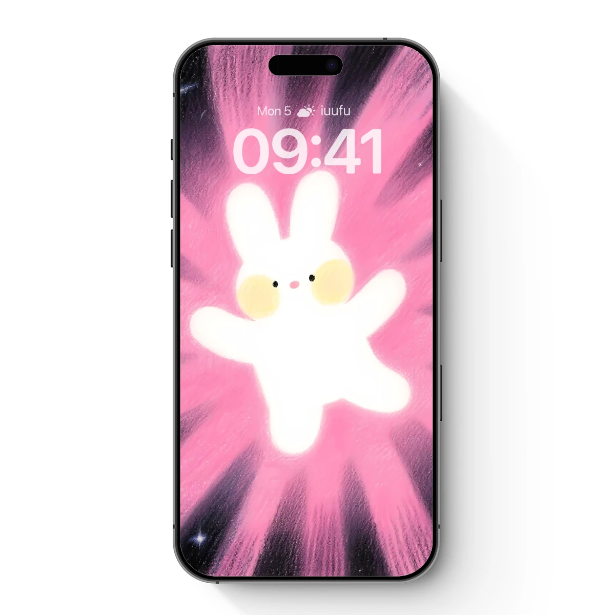 Cosmic Bunny Burst: A Radiant Pink Odyssey