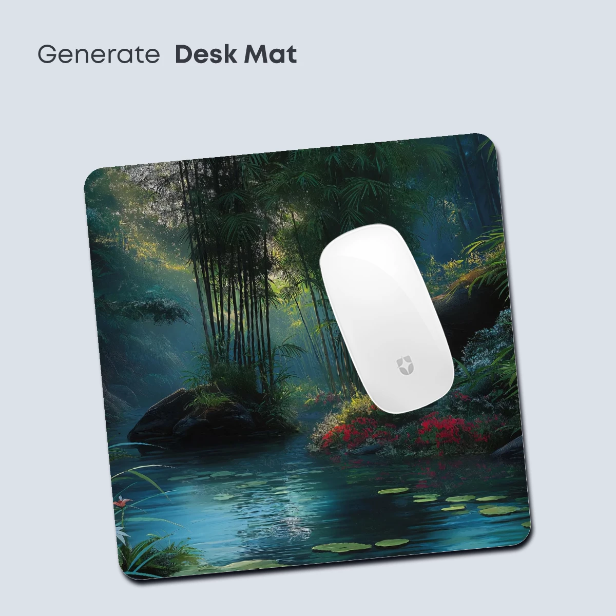 Enchanted Bamboo Grove with Moonlit Lily Pond - Image 4