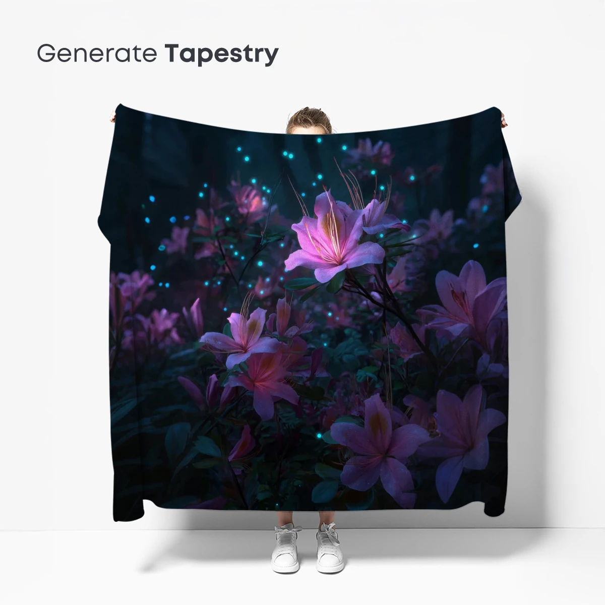 Enchanted Floral Symphony: Bioluminescent Garden - Image 5